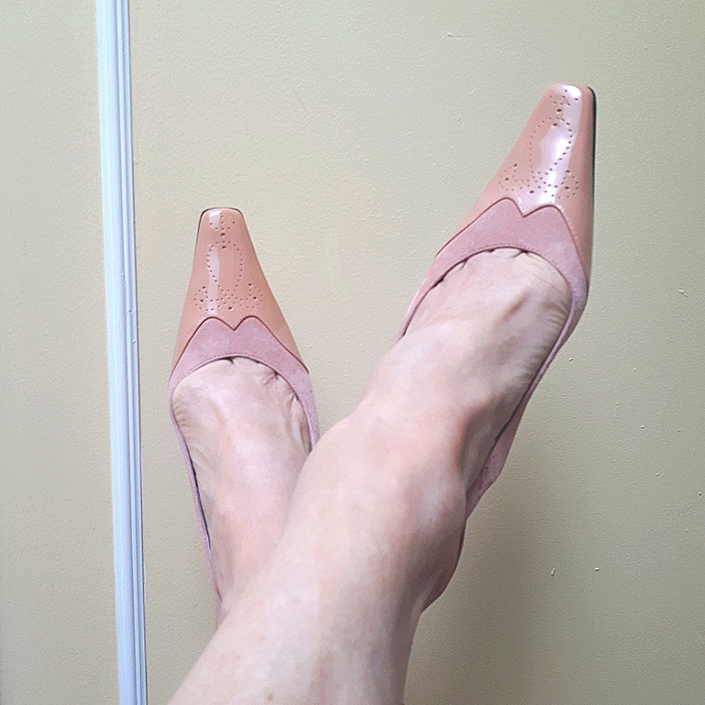 Anne Klein stiletto slingback shoes